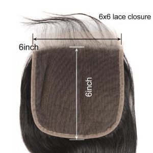 British Undetectable Film Lace Closure 6x6